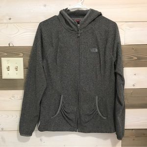 The North Face ⚜️ Full Zip Gray Hoodie-Jacket